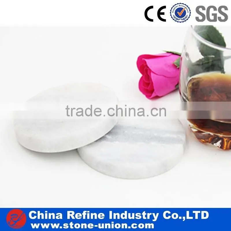 Diffrent shape custom marble coaster with engraved logo