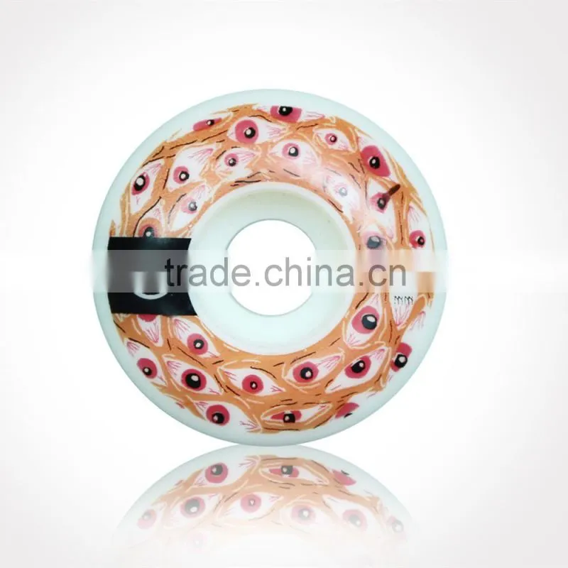 Skateboard Wheels 60mm 90a coral colorway,1 Set (4 pc) brand 53mm 99du Virgin Bighead Skateboard Wheels (Made in China),100% PU