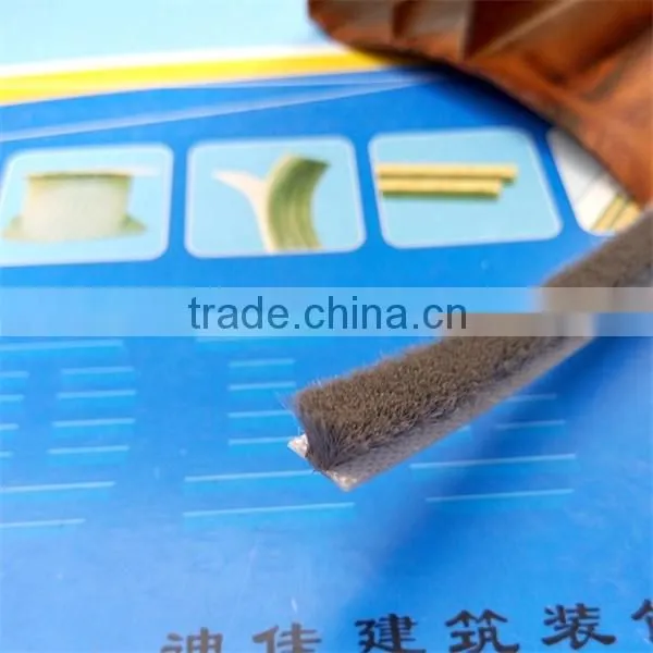 Excellent aluminum alloy door pile weather strip with fin