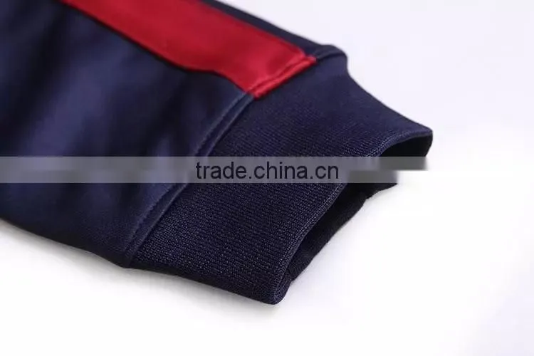 Mens 100% polyester zipped man soccer track jacket Sportwear