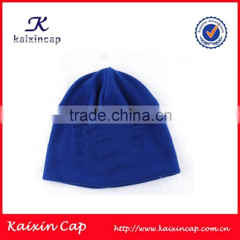 Simple high quality men navy blue knitted beanie caps and hats