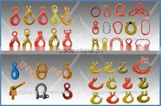 8-7/8mm Powder Plastified, Forged Foundry Chain Hook