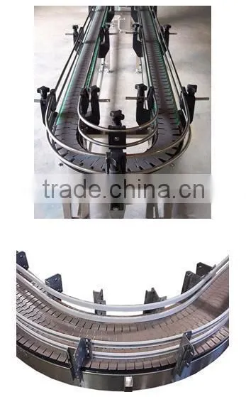 beer bottle Stainless steel conveyor table top chain flat top chain
