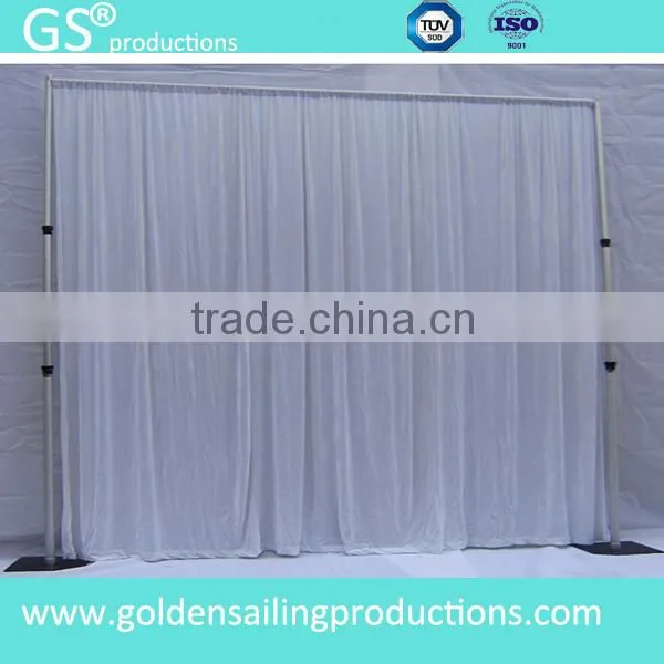 Cheap innovative systems pipe and drape, adjustable backdrop for wedding decoration