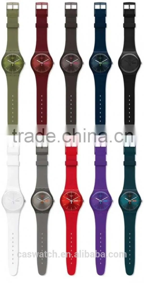 Promotion chepa colorful plastic watch