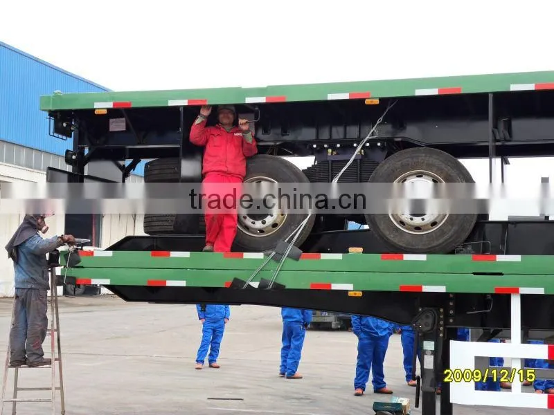 heavy duty 2 axles box body trailer for cargo transport for AngolaCongo