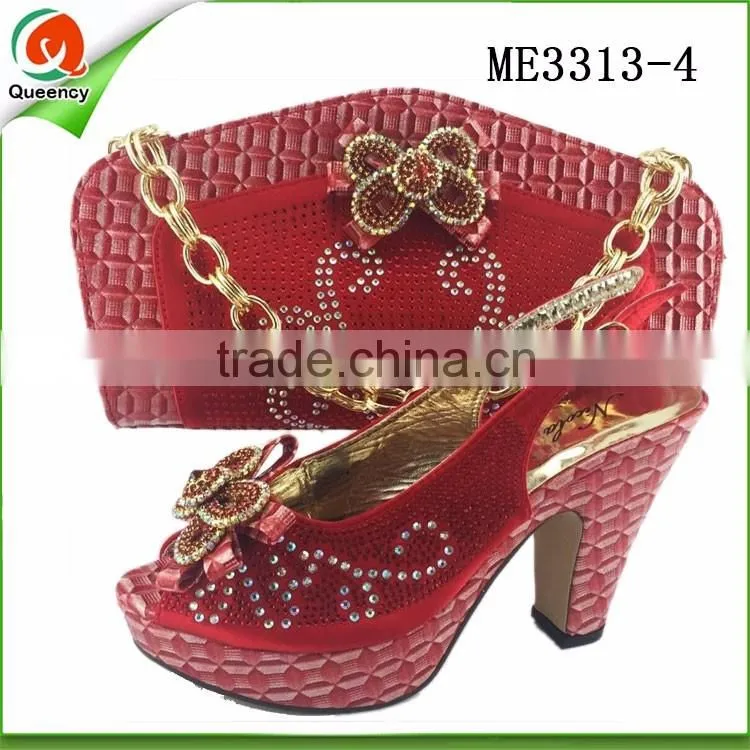 fashion ladies italian shoes and bag to match women wedge shoes and clutch bag purses bag