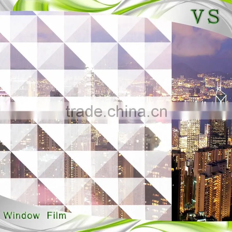 new design white triangle PET gradation film vars window tint tinted plastic roofing sheet