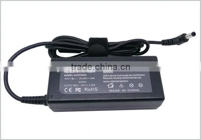 YUNDA 19V 3.42A 65W AC Adapter For HP Compaq 603284-001 Laptop PC Power Supply Charger/5.5mm*2.5mm