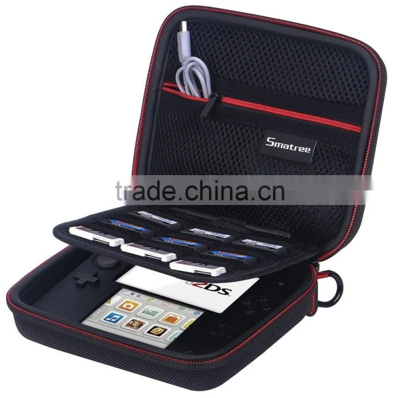 Smatree N98 Traveling and Home Storing Case with Zippered Mesh Pocket for Nintendo 2DS Video Game Consoles and Accessories