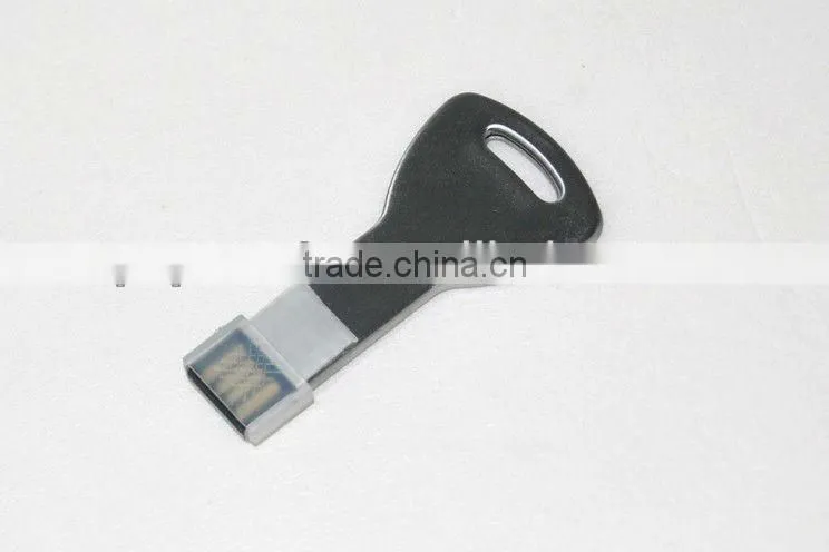 key shape usb flash drive with metal window box