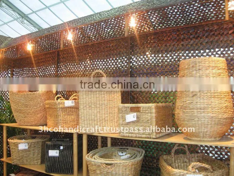 2015 New Product Water Hyacinth Basket for Home Decoration and Furniture