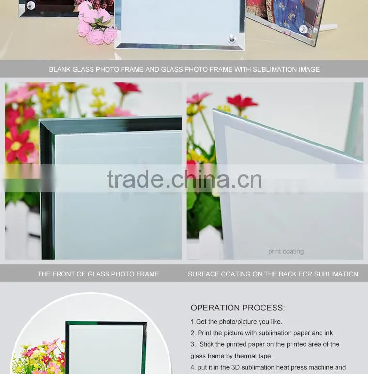 Sunmeta factory directly blank sublimation glass photo frame Electronic scales BL-19