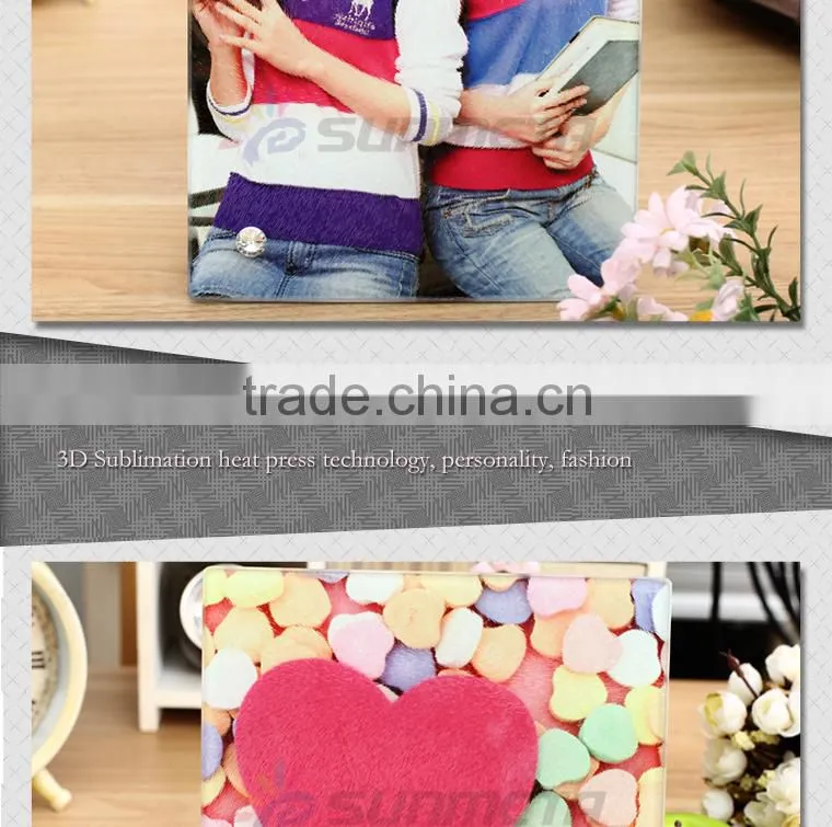 Sunmeta factory directly blank sublimation glass photo frame BL-16