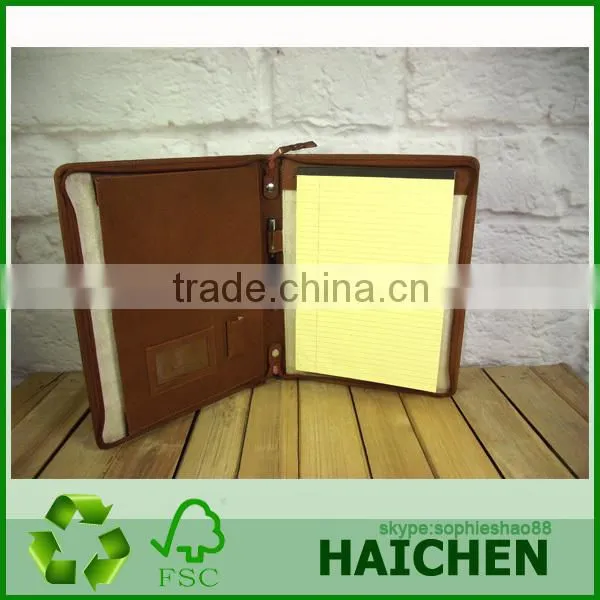 A4 EXECUTIVE CONFERENCE FOLDER ZIPPED CALCULATOR WITH NOTEPAD 4D RING BINDER [