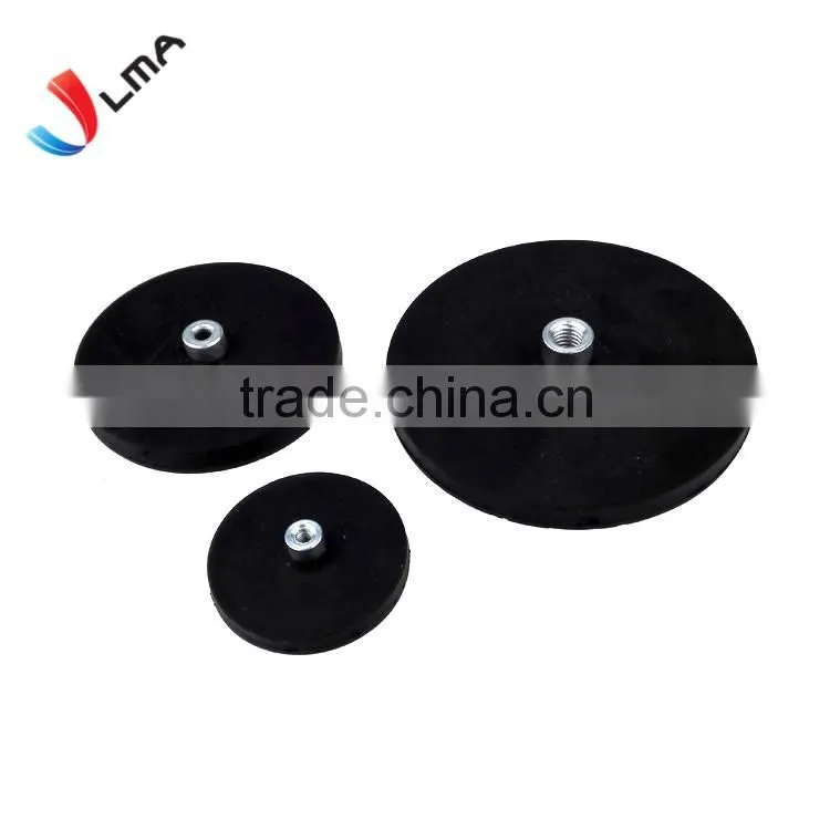 LMA Strong Rubbber Magnet Base,Rubber Coated Neodymium Magnet