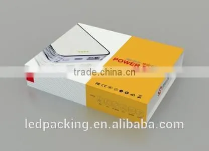 New design hot sale wholesale cardboard power bank packaging box