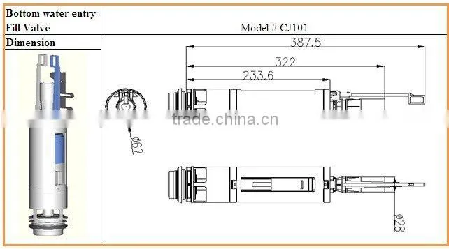 Toilet Dual Flush Valve