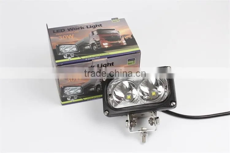 LED Super high power 30W led work light,Spot/Flood work light 4x4 truck 12V led work light
