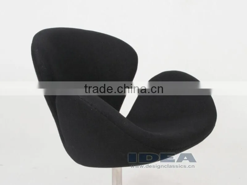 Replica Arne Jocabsen Swan Chair - Black Fabric