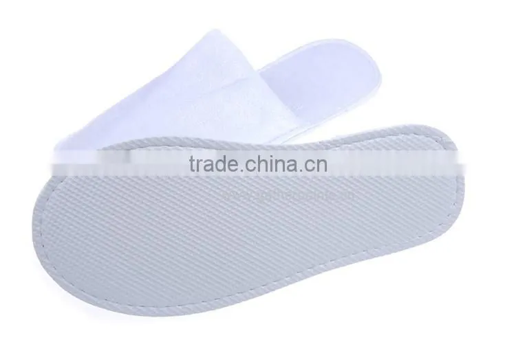 EVA Sole White Velour Hotel Slipper