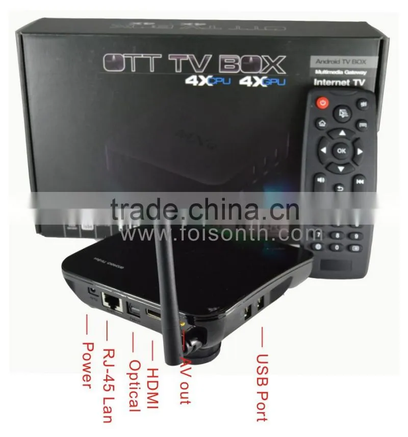 ptv provider NAND FLASH 8G quad core Amlogic S812 Android tv box