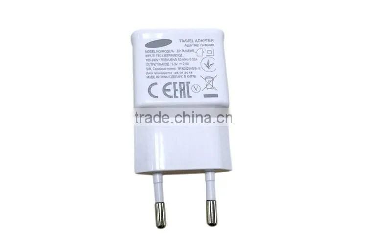2016 new high-end product EP-TA10EWE single usb wall charger EU plug for samsung