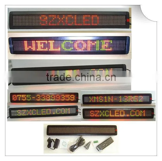 Three color Indoor P7.62-7*80RG scrolling LED display