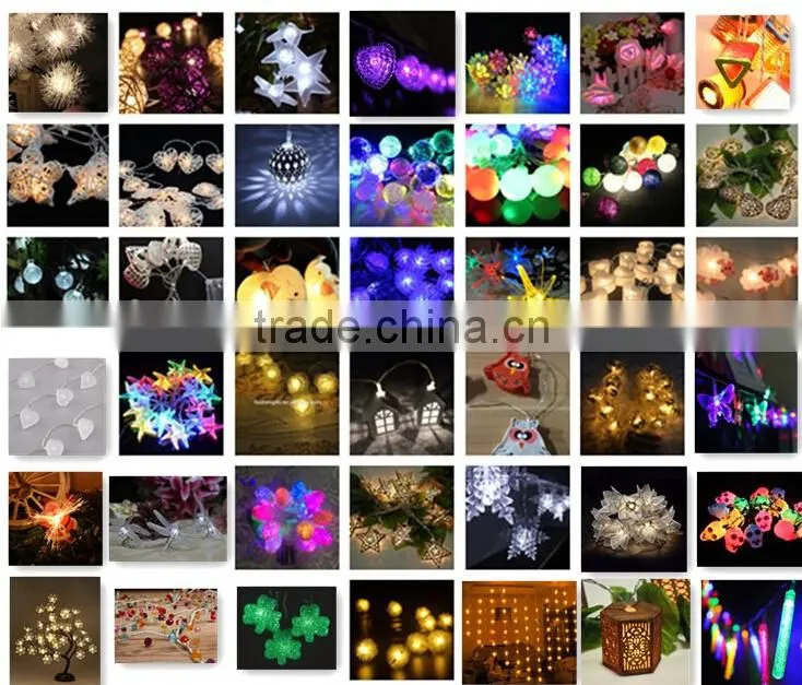 2016 new product led white artificial christmas light for wedding party christmas decoration
