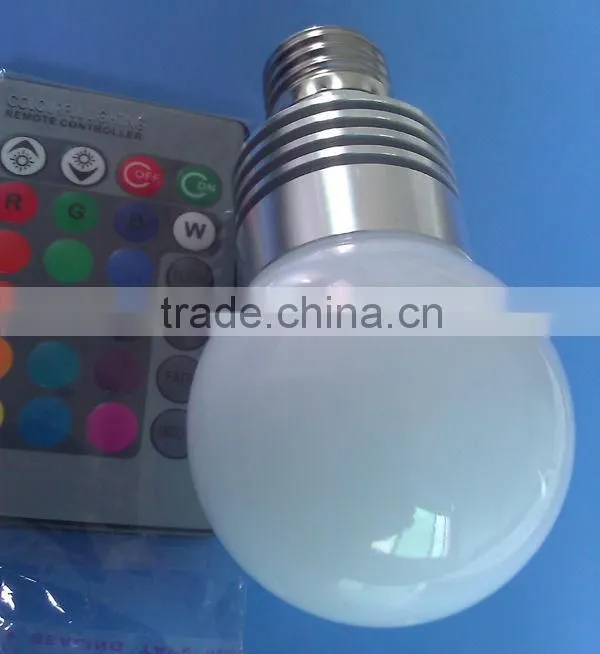 color changing 5w rgb bulb, e27 led rgb bulb lamp
