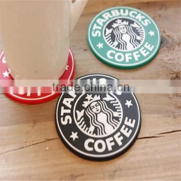 Eco-friendly silicone cup mat/silicone coffee mat/beautiful office cup mats