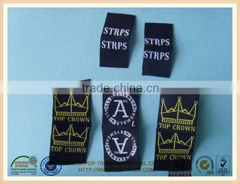cheaper customized clothing woven label for garments