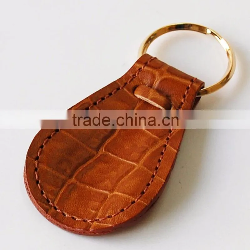 Promotion Leather Custom Keychain,genuine leather Key chain, Guangdong Manufacturer wholesale leather key chain