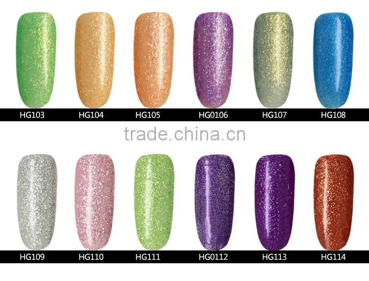 Popular 15ml UV Gel Nail Polish Soak Off UV Color Gel, Professional Nail UV Gel