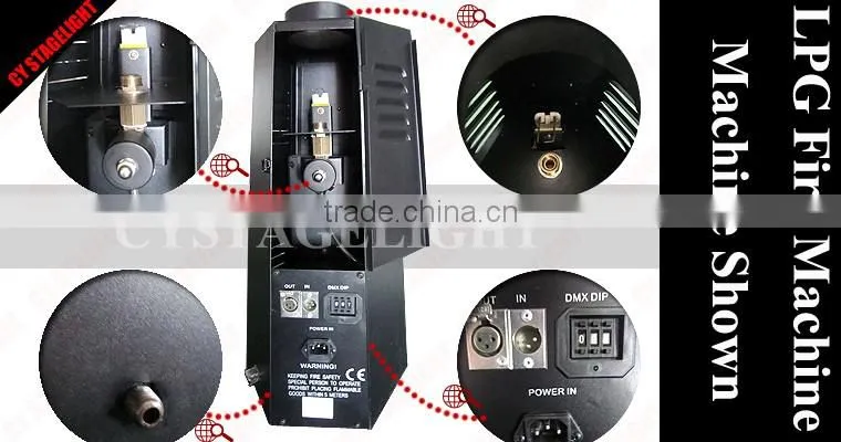 Fire Flame Machine Dmx512 Control LPG Color Srage Effect Flame Projector