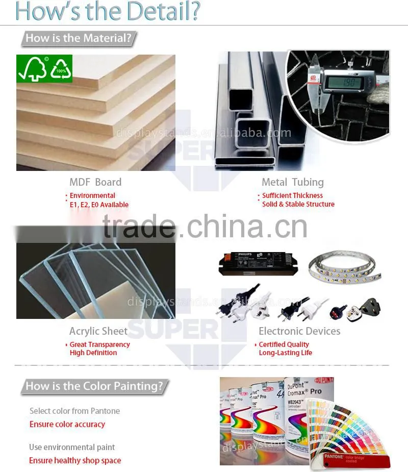 manufacture optical display table easy to shipping