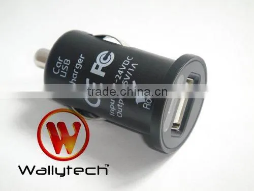 Wallytech WIA-071 Mini USB Car Charger For iPhone 4 3GS 3G For iPod For iPad For Mobile Phone