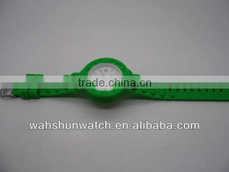 wholesale china watch ,cheap china direct watch with silicone green strap