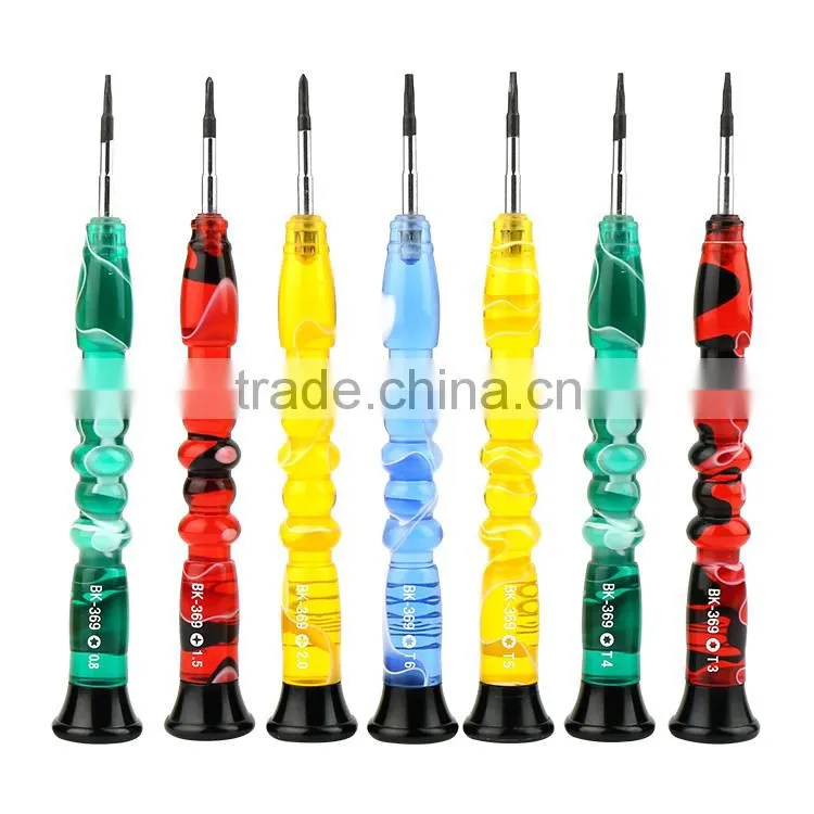 2015 new products BAKU tools BK-369 plastic screwdriver t1 t2 t3 t4 torx mini screwdriver