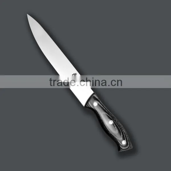 Stainless steel blade 3cr13 black slicing knife