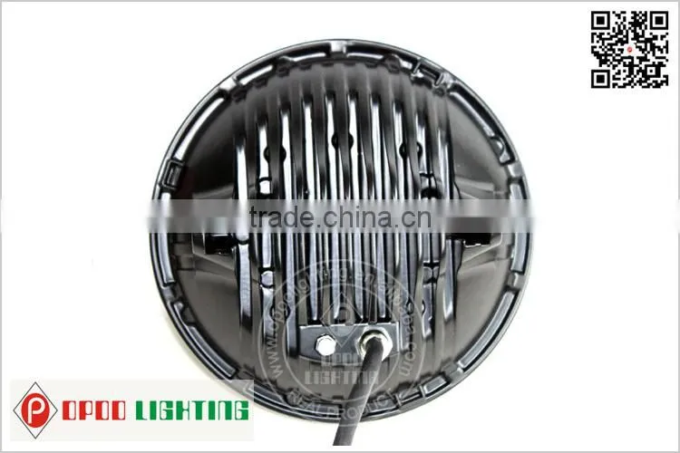 jeep headlight, High low beam 7 inch 75w Led jeep headlight