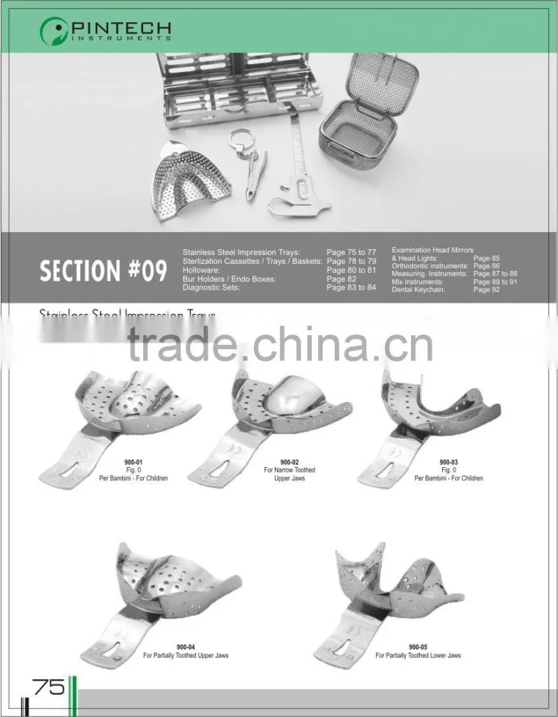 Impression Trays Perforated