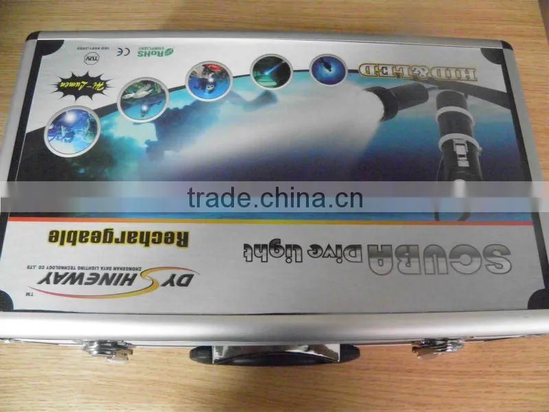 super bright 3500lumen canister hid diving light