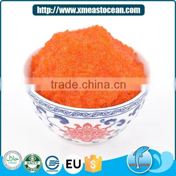High quality seasoned flying fish roe frozen tobiko for sushi