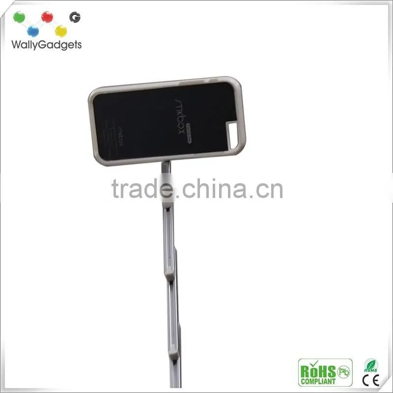 Promotional Flashy Adjustable Light Blinking 4.7" Plastic aluminium Selfie Stick led Case Cover For iPhone 6/6s