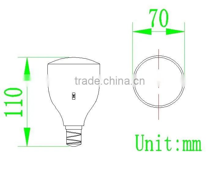 2013 new CE RoHS emergency led light bulb