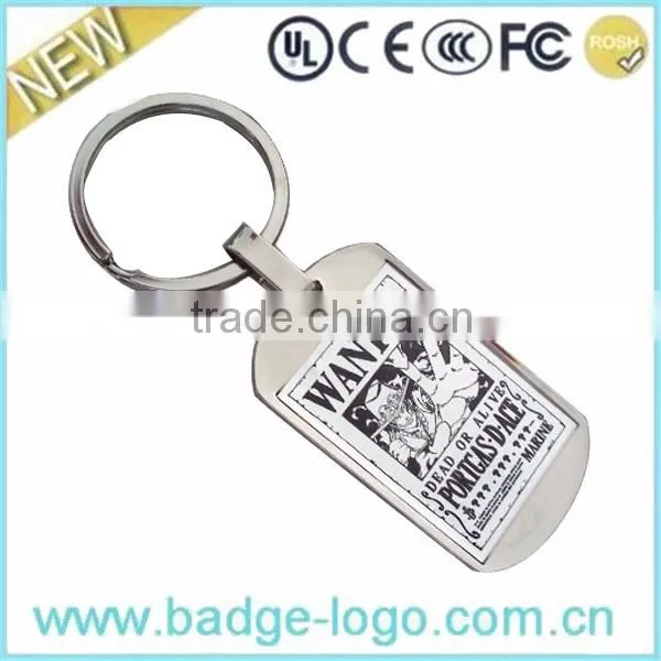 2016 Custom Glass Painting Keychain for Decoration