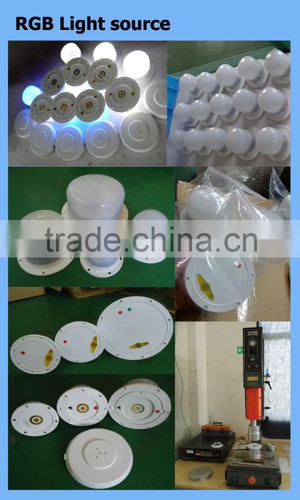 Colorful PE plastic LED flower pot/planter pot for outdoor decoration using