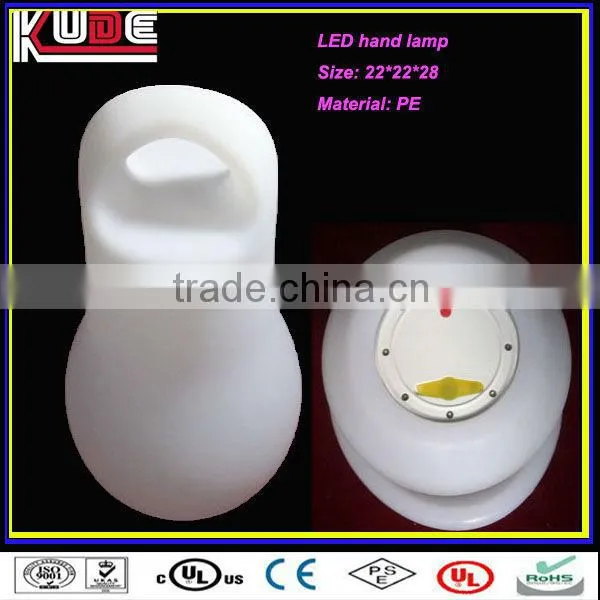 led illuminated home decor led light, rechargeable led hand light for home