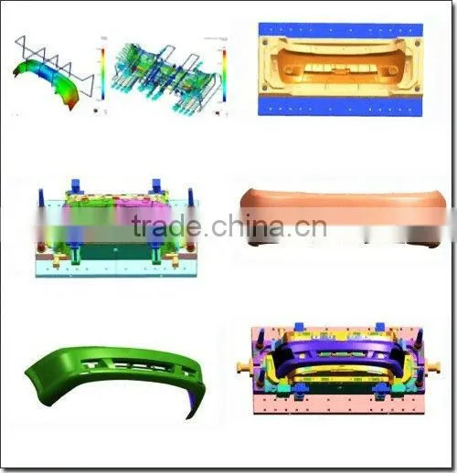 High impact injection plastic auto bumper mould